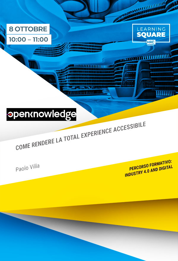 COME RENDERE LA TOTAL EXPERIENCE ACCESSIBILE