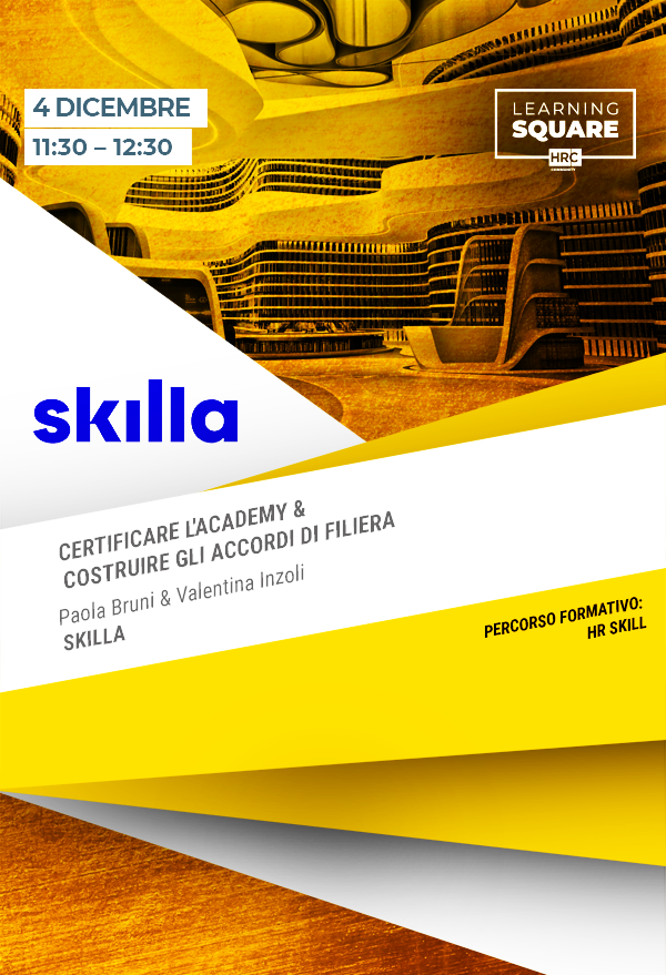 CERTIFICARE L’ACADEMY & COSTRUIRE GLI ACCORDI DI FILIERA