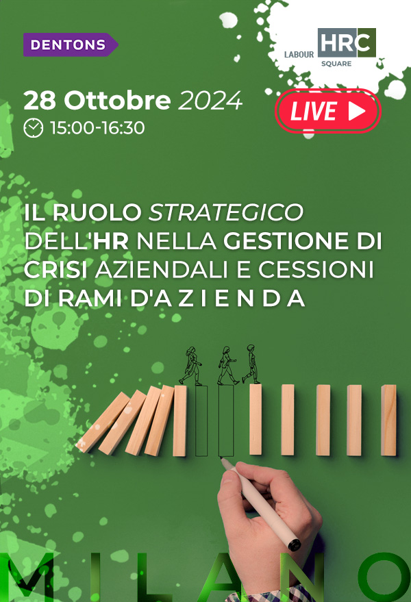 Il ruolo strategico dell'HR nella gestione di crisi aziendali e cessioni di rami ...