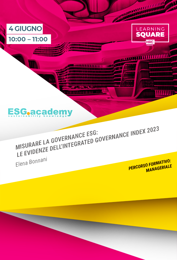 MISURARE LA GOVERNANCE ESG: LE EVIDENZE DELL’INTEGRATED GOVERNANCE INDEX 2023