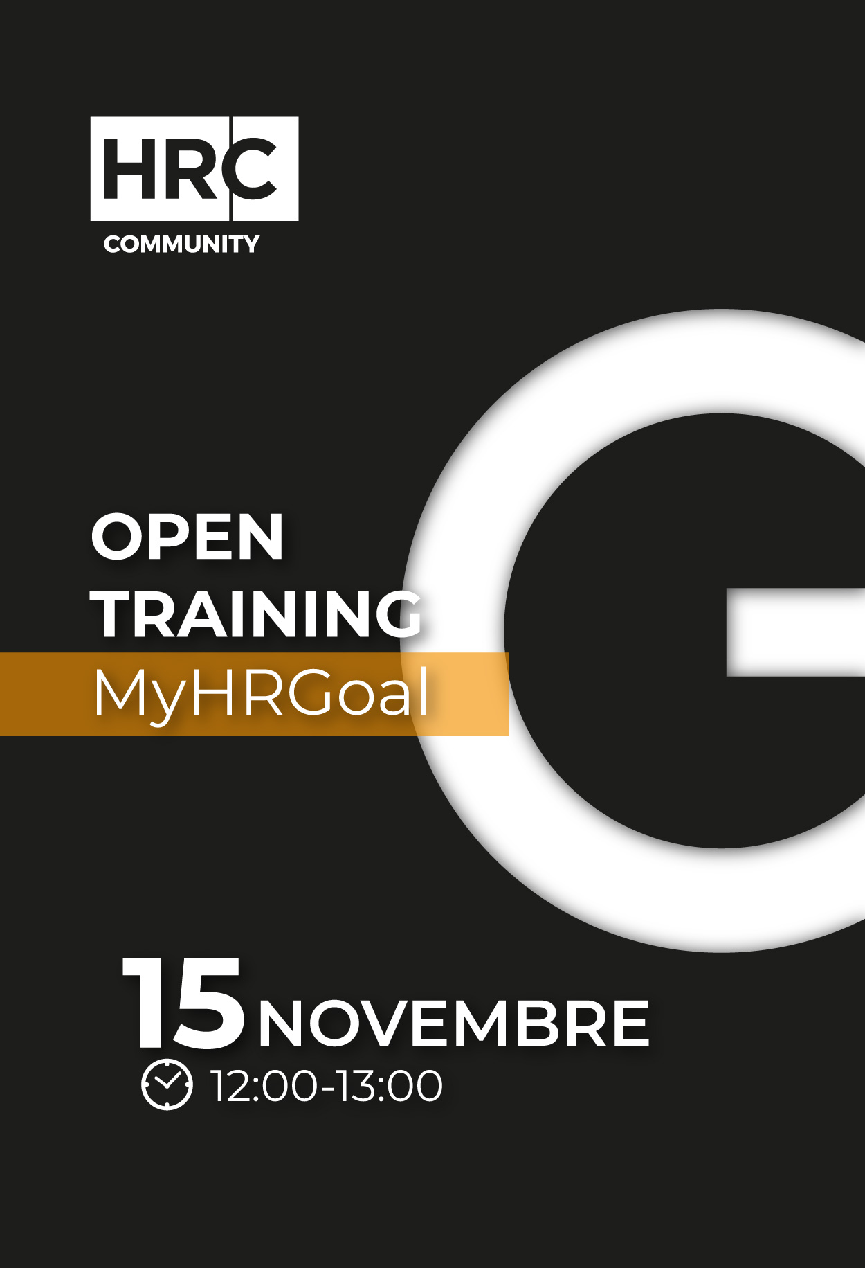 Immagine dell'evento: Open Training MyHRGoal