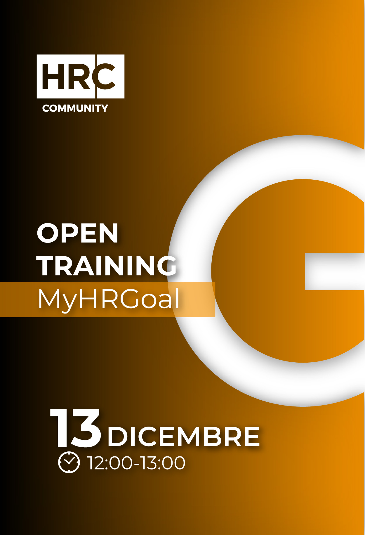 Immagine dell'evento: Open Training MyHRGoal