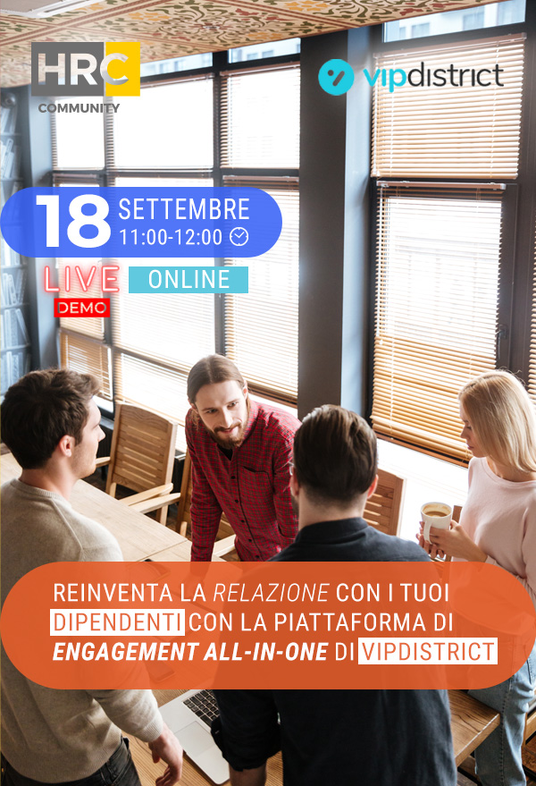 Immagine dell'evento: Reinventa la relazione con i tuoi dipendenti con la piattaforma di engagement all-in-one di VipDistrict