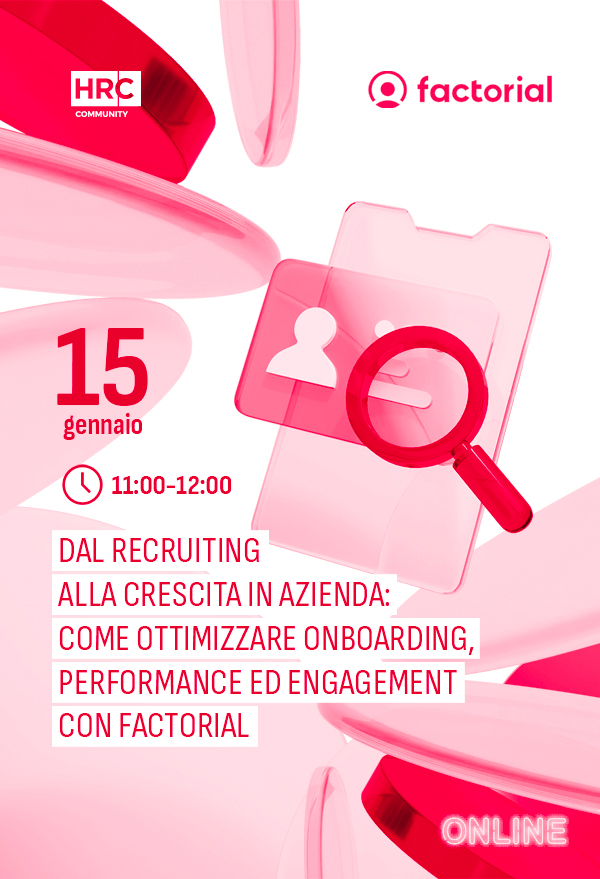Immagine dell'evento: Dal recruiting alla crescita in azienda: come ottimizzare onboarding, performance ed engagement con Factorial